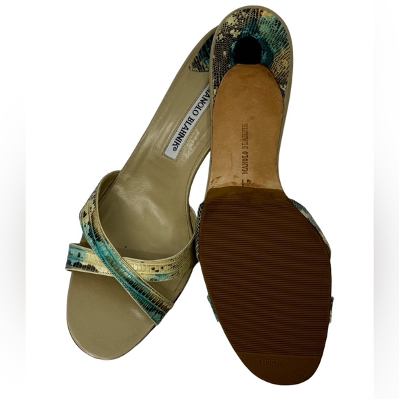 Manolo Blahnik Callamu Textured Lizard - Picture 3 of 3